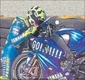  ?? FOTO: MOTOGP.COM ?? Valentino Rossi En Welkom’2004 acabó con una racha de 18 carreras sin ganar