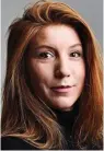  ??  ?? Mutilated: Kim Wall