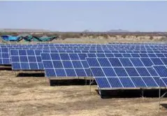  ??  ?? PROGRESSIV­E... Solar is pitted as the prime energy source of the future in Botswana