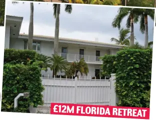  ??  ?? Palatial: Epstein owned luxury homes on Little St James in the Caribbean and properties in New York and Palm Beach