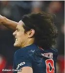  ??  ?? Edison Cavani