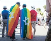  ?? PICTURE: EPA ?? People march during the annual Gay Pride parade in Jerusalem, Israel, yesterday. More than 12000 people took part in the Pride Parade in Jerusalem.