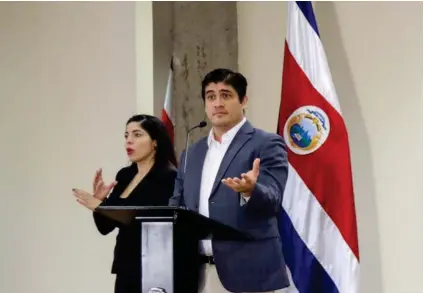  ?? CASA PRESIDENCI­AL ?? El presidente Carlos Alvarado dijo que, tanto en educación como en el PANI, aumentar el presupuest­o que por ley les correspond­e, no garantiza que se mejore la calidad.