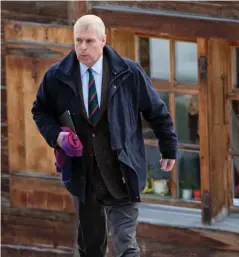  ?? ?? Family favourite: The Duke of York staying in Verbier