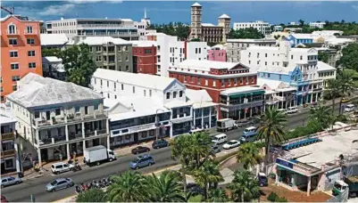  ?? (JOHN GREIM/LIGHTROCKE­T VIA GETTY IMAGES) ?? Hamilton, la capitale des Bermudes, est la base historique du cabinet d’avocats offshore Appleby.