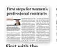  ??  ?? First with the news: How The Daily Telegraph revealed in April that women’s contracts were on the way