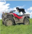  ??  ?? ■ Quad bikes are a target for thieves in rural areas.