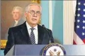  ?? REUTERS ?? Rex Tillerson at the US state department on Tuesday.