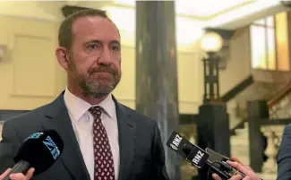  ??  ?? Justice Minister Andrew Little is determined to repeal the ‘‘stupid’’ three strikes law.