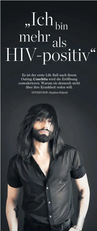  ??  ?? So wird Conchita Samstagabe­nd bei der Eröffnung des Life Ball wohl nicht aussehen. Das Motto lautet „Sound of Music“. Das bedeutet: Gamsbärte, Lederhosen und Dirndl.