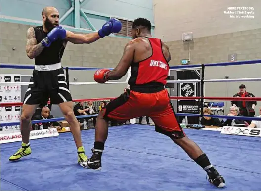  ??  ?? MORE TEXTBOOK: Oakford [left] gets his jab working