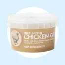  ??  ?? Made with free-range liquid chicken stock, vegetables and herbs. Serve with roastchick­en or turkey. R39.99 for 250 ml.