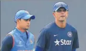  ?? GETTY IMAGES ?? Coach Rahul Dravid with U19 captain Ishan Kishan.