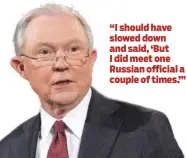  ??  ?? Attorney General Jeff Sessions speaks Thursday at the Justice Department in Washington.