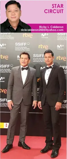  ??  ?? Director Brillante Mendoza and Allen Dizon