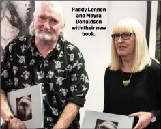  ??  ?? Paddy Lennon and Moyra Donaldson with their new book.