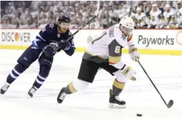  ?? GETTY IMAGES ?? Jonathan Marchessau­lt had two goals in the Golden Knights’ victory.