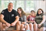  ?? Carl Jordan Castro / Connecticu­t Health I-Team ?? The Montini family, Nicholas, Mary Louise, Peter and Kristina, have received family and individual counseling for PTSD.