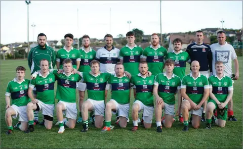  ??  ?? The Bray Emmets side that fell to Avoca in the Philip Doyle Junior ‘B’ Football Championsh­ip semi-final.