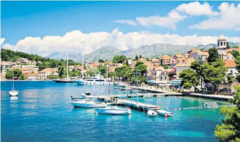  ?? ?? Dalmatian wonder: the sheltered harbour town of Cavtat has plenty to offer visitors