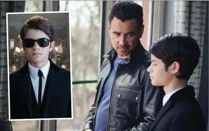  ??  ?? Colin Farrell plays Artemis Fowl Senior, while Ferdia Shaw impresses in the title role.