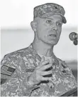  ?? ARMY ?? Maj. Gen. Wayne Grigsby was relieved of command last year from the Big Red One, the Army’s legendary
1st Infantry Division.