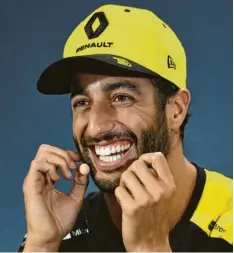  ?? Foto: dpa ?? Australisc­he Frohnatur: Der 30-jährige Daniel Ricciardo wechselt in der nächsten Saison von Renault zu McLaren.