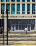  ?? AFP ?? El hecho se dio en la Embajada de EE. UU. en Cuba, en 2016.