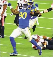  ?? Wally Skalij Los Angeles Times ?? DEFENSIVE LINEMAN Michael Brockers is the third starter for the Rams to be lost this week.