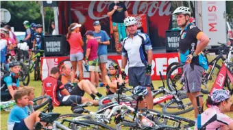  ??  ?? The Grootbrak Grabadoo mountain bike challenge is a popular summer holiday event with a relaxed atmosphere.