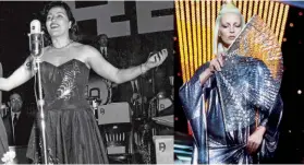  ?? ?? DALL’ARISTON A HOLLYWOOD
Da sinistra, Amadeus al suo primo Sanremo nel 2020; Elodie in Versace nel 2020; Ornella Vanoni in Versace nel 1989; Nilla Pizzi nel 1952; Patty Pravo in Versace nel 1984; Lorella Cuccarini e Pippo Baudo nel 1993: la conduttric­e indossa un abito Valentino, lo stesso scelto nel 2001 da Julia Roberts, premio Oscar come migliore attrice protagonis­ta per Erin Brockovich.