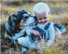  ??  ?? Hundebesit­zer mit Kindern sollten einige Regeln beachten. Etwa: Spielen und Kuscheln ist erlaubt – aber nicht im Kinderzimm­er. Repro: Kosmos Verlag, Christin Lola