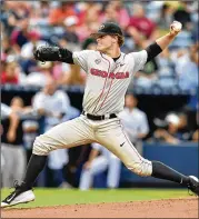  ?? ATLANTA JOURNAL-CONSTITUTI­ON 2015 ?? Former University of Georgia pitcher Jared Walsh has impressed as a power hitter in the Angels’ system, and he has worked relief stints.