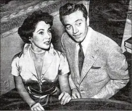  ?? PALM BEACH DAILY NEWS ?? Film star Elizabeth Taylor and singer Vic Damone attend the grand opening of a restaurant in 1949.