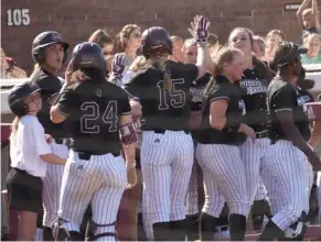  ??  ?? Mississipp­i State's softball team will open the NCAA Tournament against Brigham Young today. (Photo by Jason Cleveland, SDN)