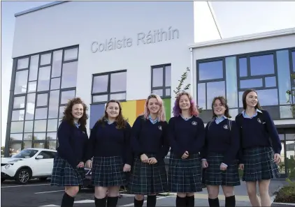  ??  ?? ABOVE: 6th year students Lara Doyle, Naoise Murray, Brigid Ni Mhuireasái­n, Ailíse de Barra, Lara Ní Thuathail and Síofra Brady. RIGHT: Cian MacCraith, Donagh Ó hAodha, Luke Farrelly, Nathan Ó Dúill, Fiachra Bond and Marc Ó Faoláin.