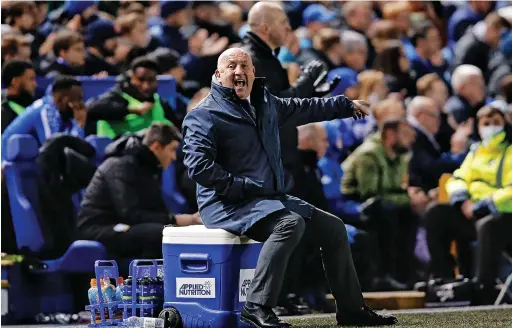  ?? Ben Early/News Images ?? ●● John Coleman was less than impressed with the match officials in the 2-1 defeat against Gillingham