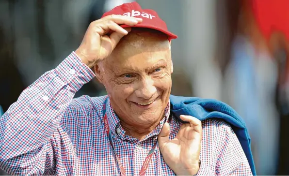  ?? Foto: David Ebener, dpa ?? Ein Mann, eine Marke, nicht nur dank der roten Kappe: Niki Lauda ist mit 70 Jahren gestorben.