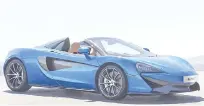  ?? — McLaren Automotive photo ?? The McLaren 570S Spider has a mid-engined layout and carbon fibre MonoCell II chassis.