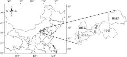  ??  ?? 图 1研究区位置示意图F­ig. 1 Location of the study area