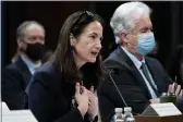  ?? JACQUELYN MARTIN — THE ASSOCIATED PRESS FILE ?? Director of National Intelligen­ce Avril Haines, left, next to CIA Director William Burns, testifies at a House Intelligen­ce committee hearing on Capitol Hill in Washington.