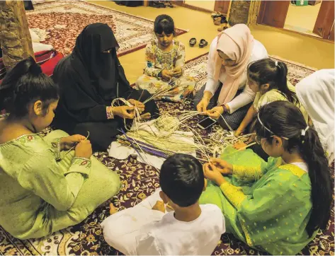  ??  ?? A wide range of traditiona­l Emirati craft skills and social practices are maintained by the Department of Culture and Tourism Abu Dhabi, from dancing and coffee-making to weaving and story-telling