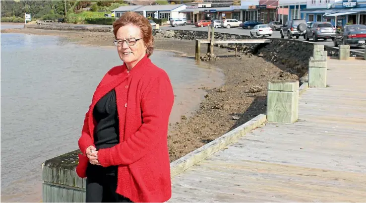  ??  ?? Diana Mills wants the boardwalk extension to go ahead for the safety of the people living in and visiting Mangonui.