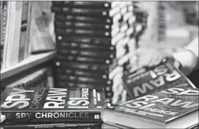  ??  ?? ‘The Spy Chronicles: RAW ISI and the Illusion of Peace’, was released in Pakistan on Wednesday and published in India on May 23. (Photo: CNN)