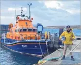  ??  ?? Alex Ellis-roswell, above, is walking the coast of the UK and Ireland, visiting all 249 lifeboat stations, to raise money for the RNLI