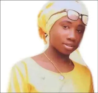  ??  ?? Leah Sharibu, 209 days in captivity