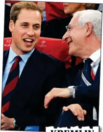  ??  ?? World Cup links: Christophe­r Steele, circled, worked for England’s bid team, which included Prince William and Lord Triesman, above. Right, yesterday’s front page