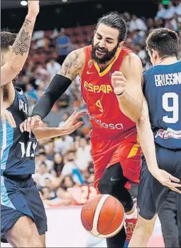  ?? FOTO: EFE ?? Ricky Rubio aparece como líder de esta España junto a Marc Gasol