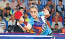  ?? AP ?? Manika Batra will take on Miu Hirano of Japan next.