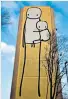  ??  ?? Big Mother: the UK’S tallest mural painting